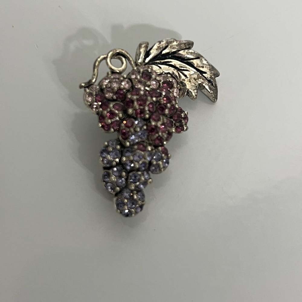 Monet Silver Floral Pin